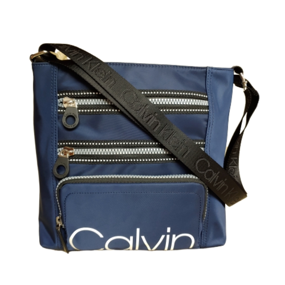 NWT Calvin Kline Blue Crossbody Purse
